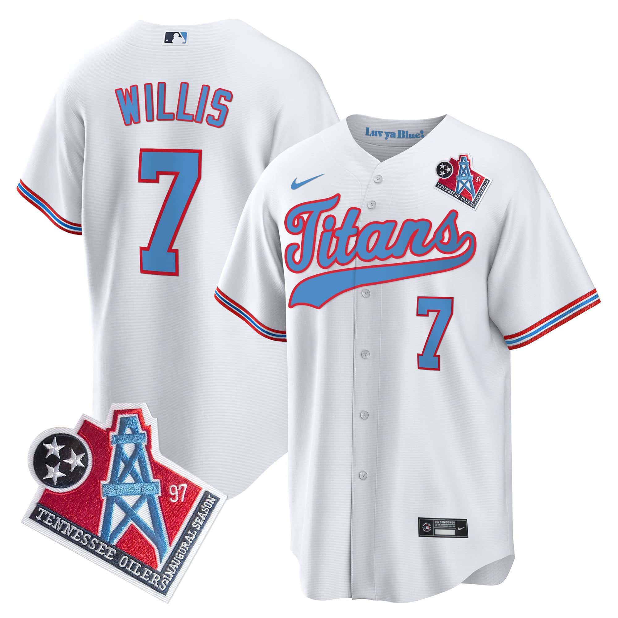 Men Tennessee Titans #7 Willis White Nike 1997 Throwback Limited Cool Base NFL Jersey->indianapolis colts->NFL Jersey